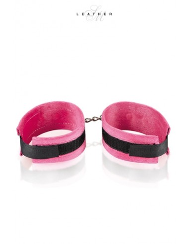  Menottes de poignets rose et noir - Men Avenue - SexShop Gay