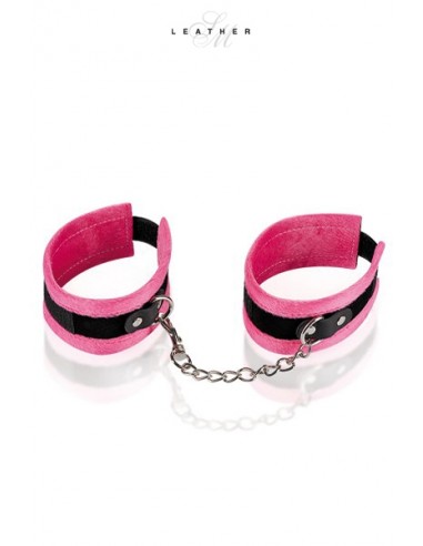  Menottes de chevilles rose et noir - Men Avenue - SexShop Gay