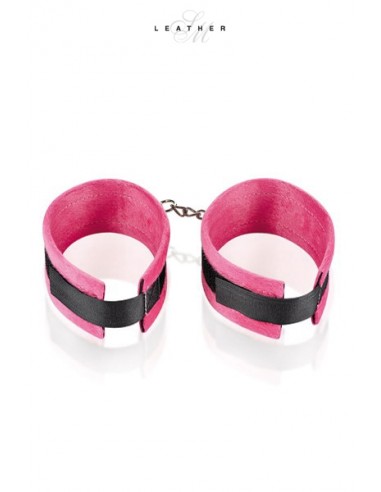  Menottes de chevilles rose et noir - Men Avenue - SexShop Gay