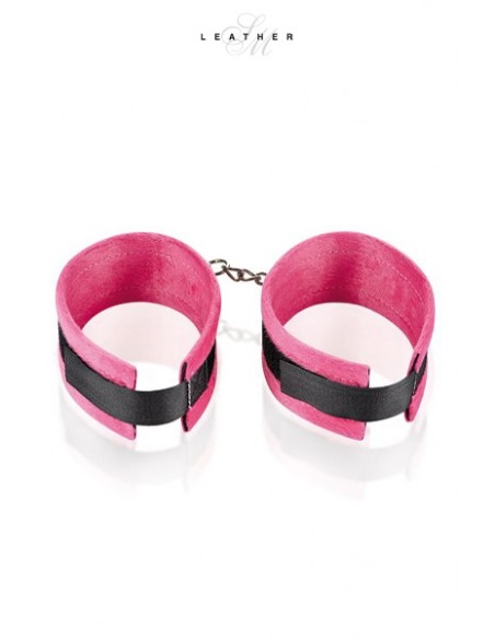  Menottes de chevilles rose et noir - Men Avenue - SexShop Gay