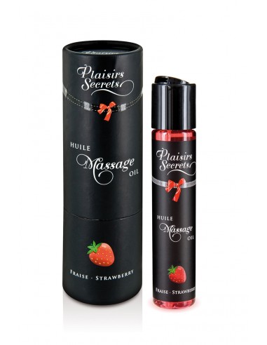  Huile de massage gourmande - Fraise - Men Avenue - SexShop Gay