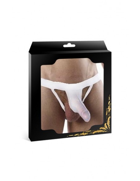  String blanc avec poche pour pénis - Men Avenue - SexShop Gay