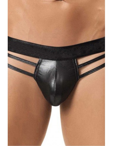  String noir wetlook - Men Avenue - SexShop Gay