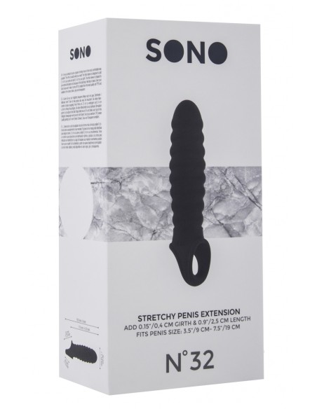  Gaine d'extension de pénis annelée SONO 32 - Men Avenue - SexShop Gay