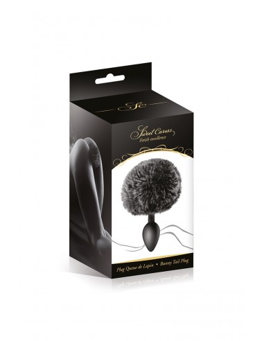  Plug queue de lapin - noir - Men Avenue - SexShop Gay