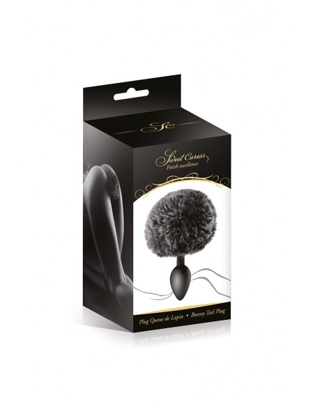 Plug queue de lapin - noir - Men Avenue - SexShop Gay