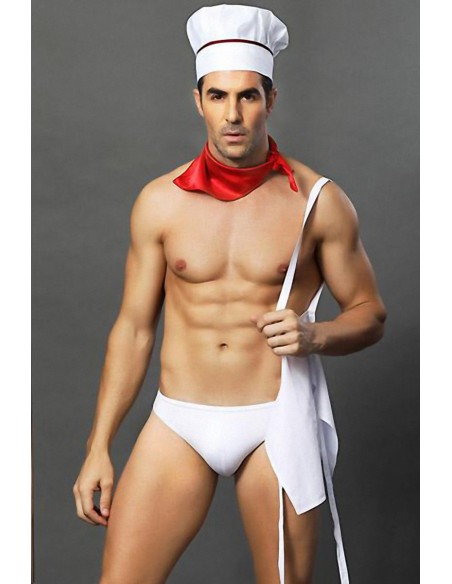  Tenue de cuisinier sexy - 4 pièces - Men Avenue - SexShop Gay