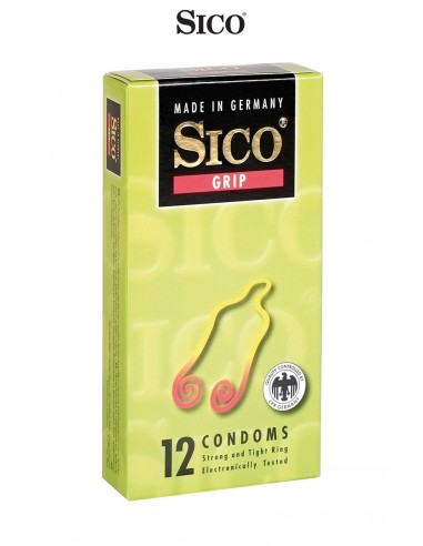  12 préservatifs Sico GRIP - Men Avenue - SexShop Gay