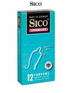  12 préservatifs Sico SPERMICIDE - Men Avenue - SexShop Gay