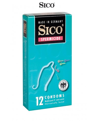  12 préservatifs Sico SPERMICIDE - Men Avenue - SexShop Gay