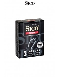  3 préservatifs Sico SAFETY - Men Avenue - SexShop Gay