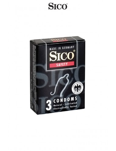  3 préservatifs Sico SAFETY - Men Avenue - SexShop Gay