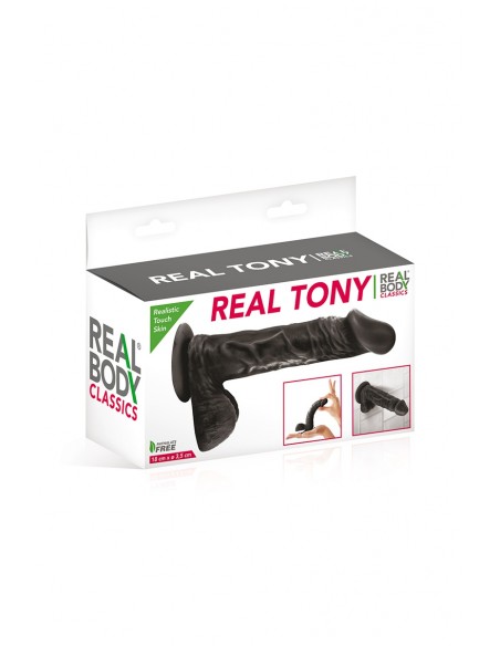  Gode réaliste 18 cm - Real Tony Noir - Men Avenue - SexShop Gay