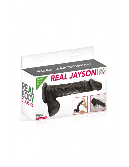 Gode réaliste 21 cm - Real Jayson Noir - Men Avenue - SexShop Gay