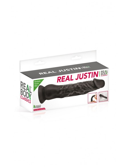  Gode réaliste 21 cm noir  - Real Justin - Men Avenue - SexShop Gay