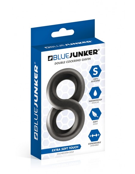  Double cockring en 8 - Blue Junker - Men Avenue - SexShop Gay