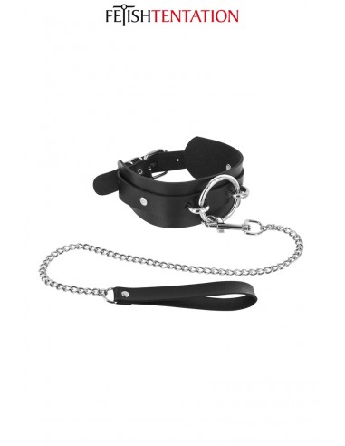  Collier avec anneau & laisse - Fetish Tentation - Men Avenue - SexShop Gay