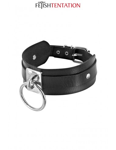  Collier BDSM large avec anneau - Fetish Tentation - Men Avenue - SexShop Gay