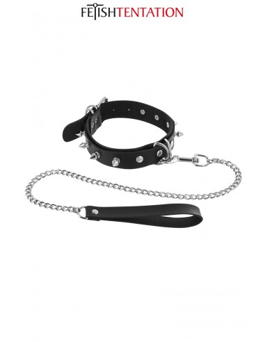  Collier à pointes & laisse - Fetish Tentation - Men Avenue - SexShop Gay