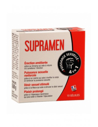  Supramen (10 gélules) - Aphrodisiaque - Men Avenue - SexShop Gay