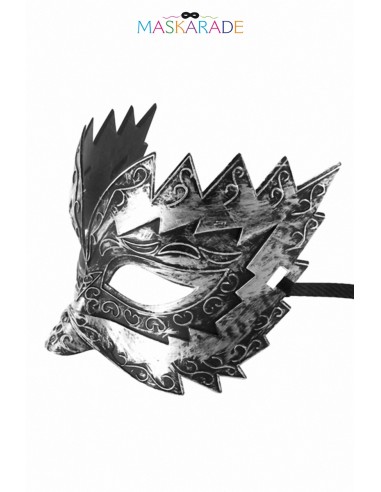  Masque semi-rigide argenté Don Giovanni - Men Avenue - SexShop Gay