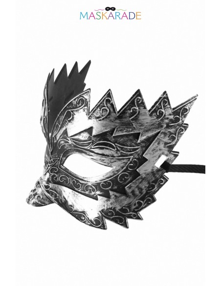  Masque semi-rigide argenté Don Giovanni - Men Avenue - SexShop Gay