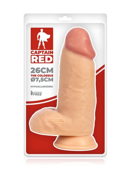  Gode XXL Colossus 26 x 7,5 cm - Captain Red - Men Avenue - SexShop Gay