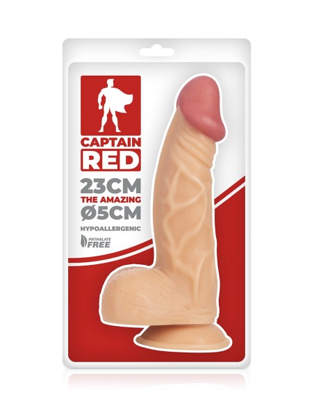  Gode Amazing 23 x 5 cm - Captain Red - Men Avenue - SexShop Gay
