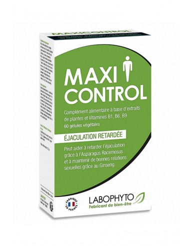  60 gélules retardantes Maxi Control - Men Avenue - SexShop Gay