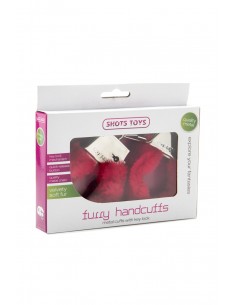  Menottes fourrure Shots - rouge - Men Avenue - SexShop Gay 2
