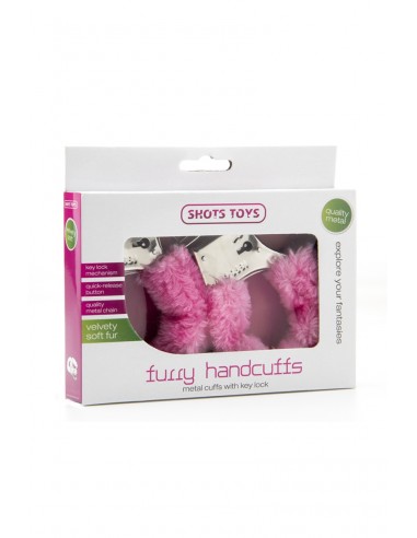  Menottes fourrure Shots - rose - Men Avenue - SexShop Gay