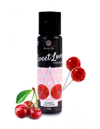  Lubrifiant comestible sucette à la cerise -  60 ml - Men Avenue - SexShop Gay