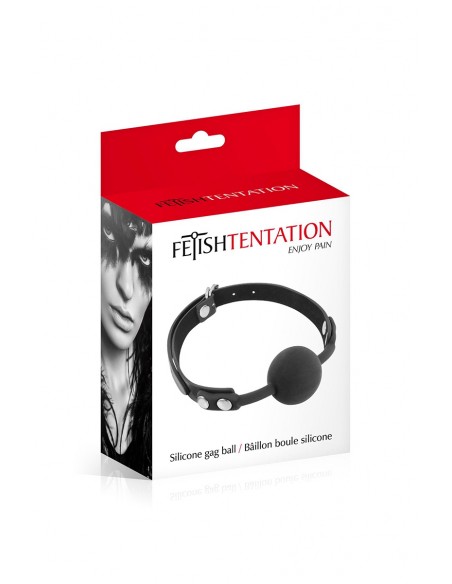  Baillon boule noir - Fetish Tentation - Men Avenue - SexShop Gay
