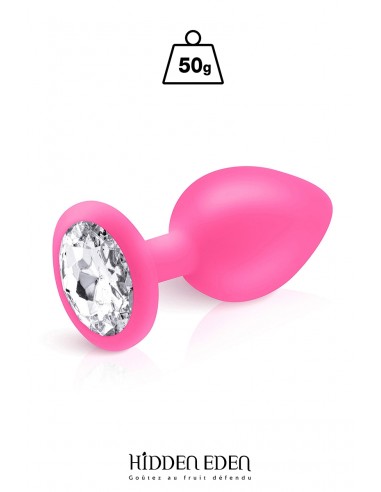  Plug bijou silicone rose M - Hidden Eden - Men Avenue - SexShop Gay