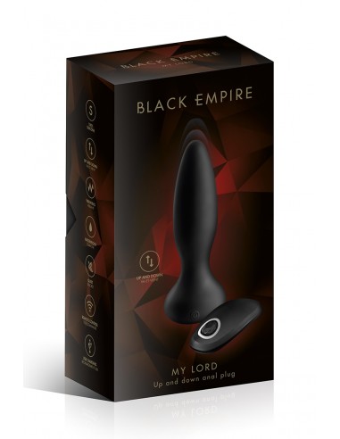  Plug anal va-et-vient télécommandé - Black Empire - Men Avenue - SexShop Gay