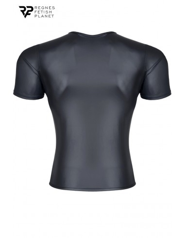  T-shirt wetlook noir - Regnes - Men Avenue - SexShop Gay