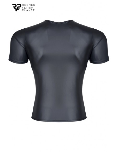  T-shirt wetlook noir - Regnes - Men Avenue - SexShop Gay