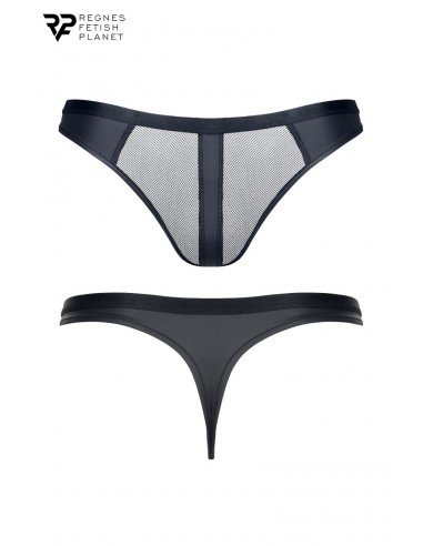  String noir wetlook et mesh - Regnes - Men Avenue - SexShop Gay