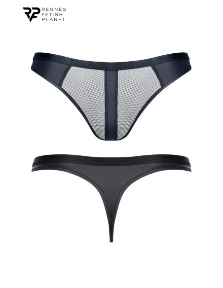  String noir wetlook et mesh - Regnes - Men Avenue - SexShop Gay