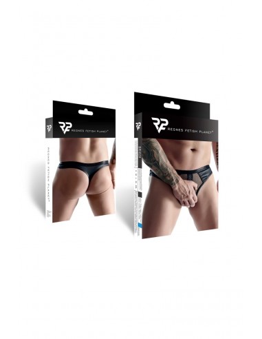  String noir wetlook et mesh - Regnes - Men Avenue - SexShop Gay