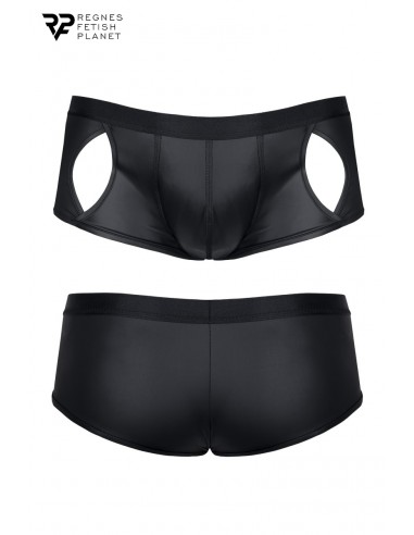  Shorty ouvert noir wetlook - Regnes - Men Avenue - SexShop Gay