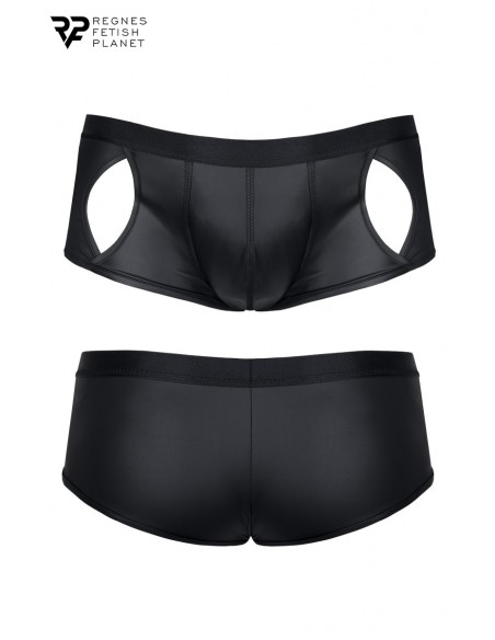  Shorty ouvert noir wetlook - Regnes - Men Avenue - SexShop Gay