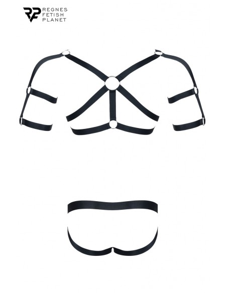  Ensemble harnais et jockstrap ouvert - Regnes - Men Avenue - SexShop Gay