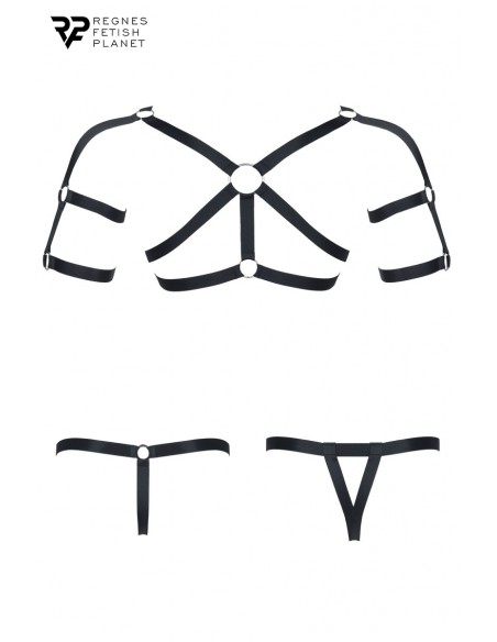  Ensemble harnais et deux strings ouverts - Regnes - Men Avenue - SexShop Gay