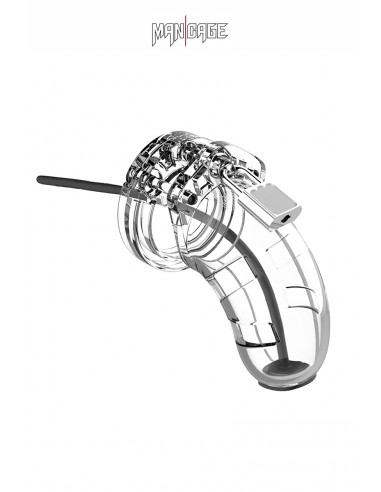  Cage de chasteté 6,5cm avec plug d'urètre - ManCage 15 - Men Avenue - SexShop Gay