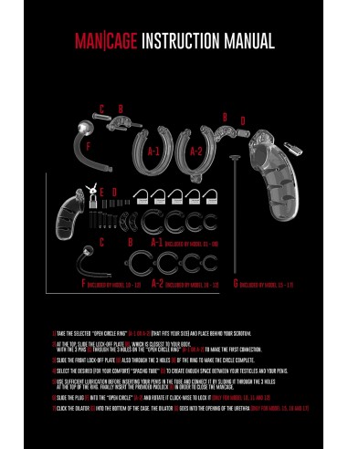  Cage de chasteté 12,5cm avec plug d'urètre - ManCage 17 - Men Avenue - SexShop Gay