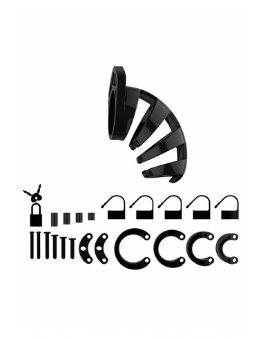  Cage de chasteté 9cm ManCage 02 noir - Men Avenue - SexShop Gay