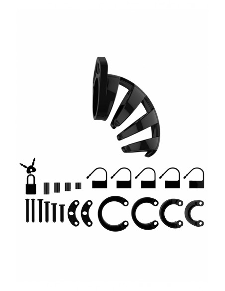  Cage de chasteté 9cm ManCage 02 noir - Men Avenue - SexShop Gay