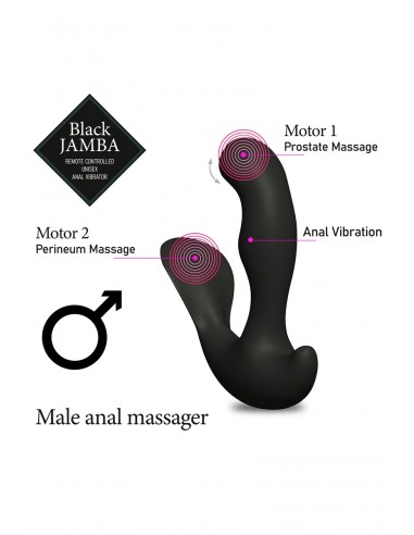  Stimulateur anal vibrant télécommandé unisexe - Black Jamba - Men Avenue - SexShop Gay