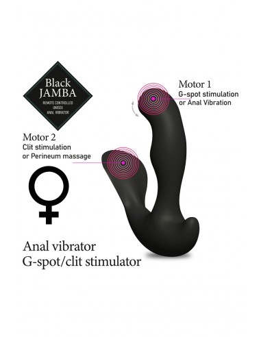  Stimulateur anal vibrant télécommandé unisexe - Black Jamba - Men Avenue - SexShop Gay